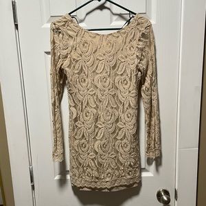 Cream Lace Dress size S